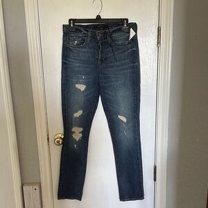 J Brand Georgia Mid Rise Slim Boyfriend Distressed Jeans NWT